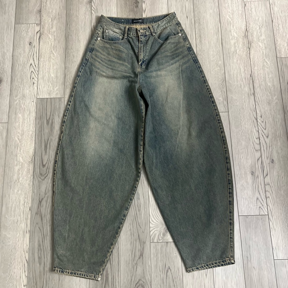 Blue Baggy Jeans Balloon Fit Bought From Order Archive on Musinsa